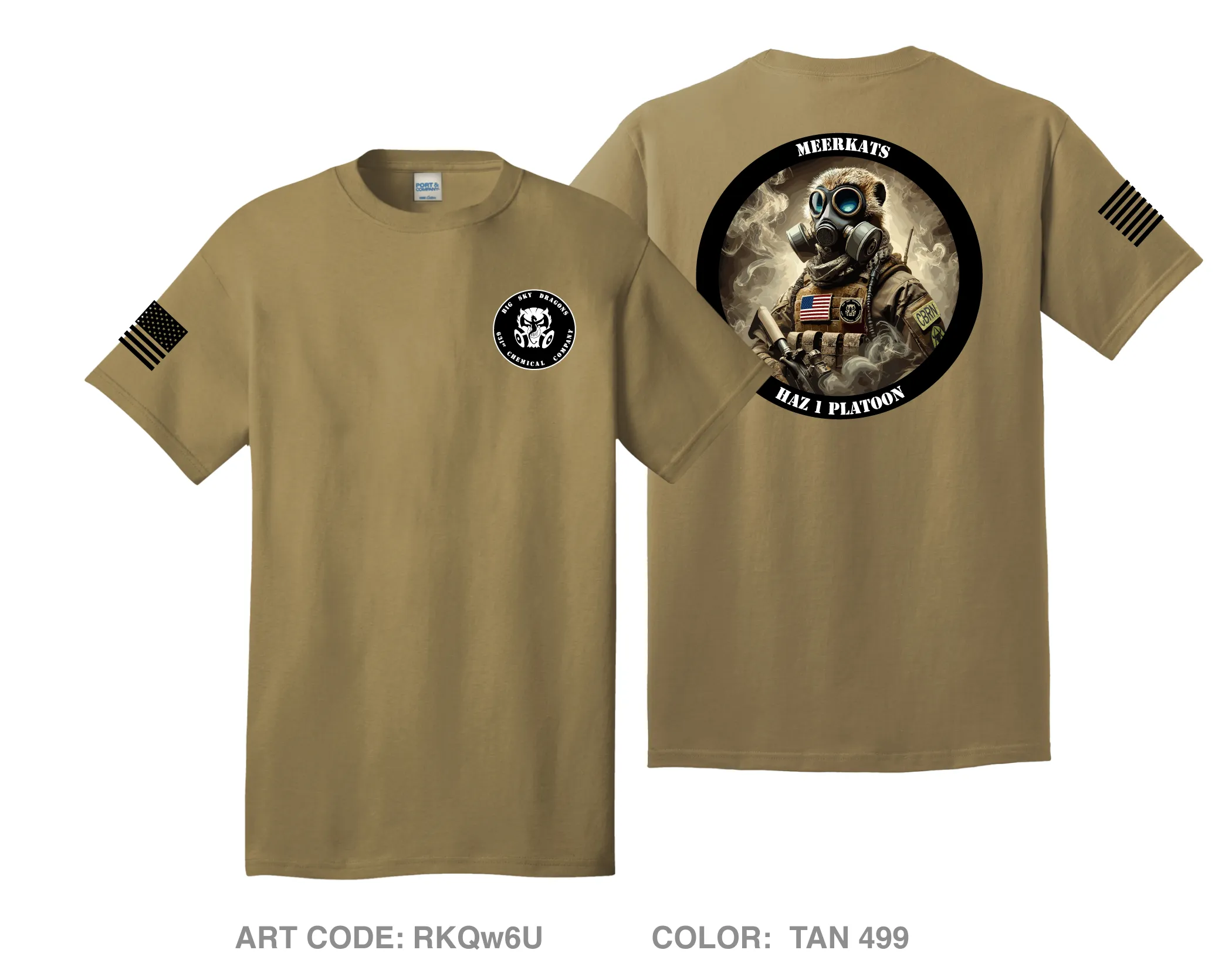 631st Chemical Company, Haz 1 Platoon Comfort Unisex Cotton SS Tee - RKQw6U