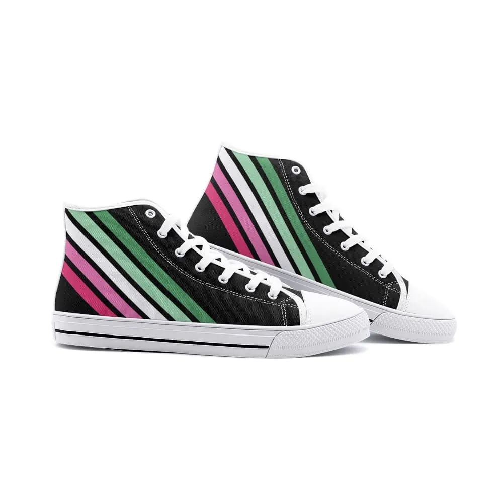 Abrosexual high top sneakers