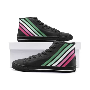 Abrosexual high top sneakers