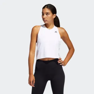 ADIDAS TWIST-BACK TANK TOP WHITE, SZ M!