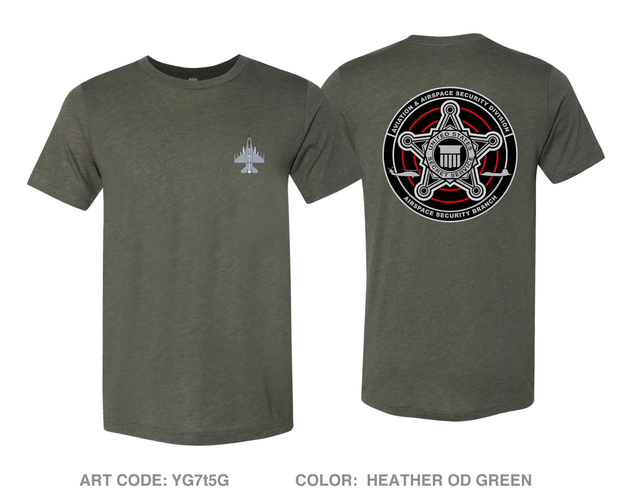 Airspace Security Branch Comfort Unisex Triblend SS Tee - YG7t5G