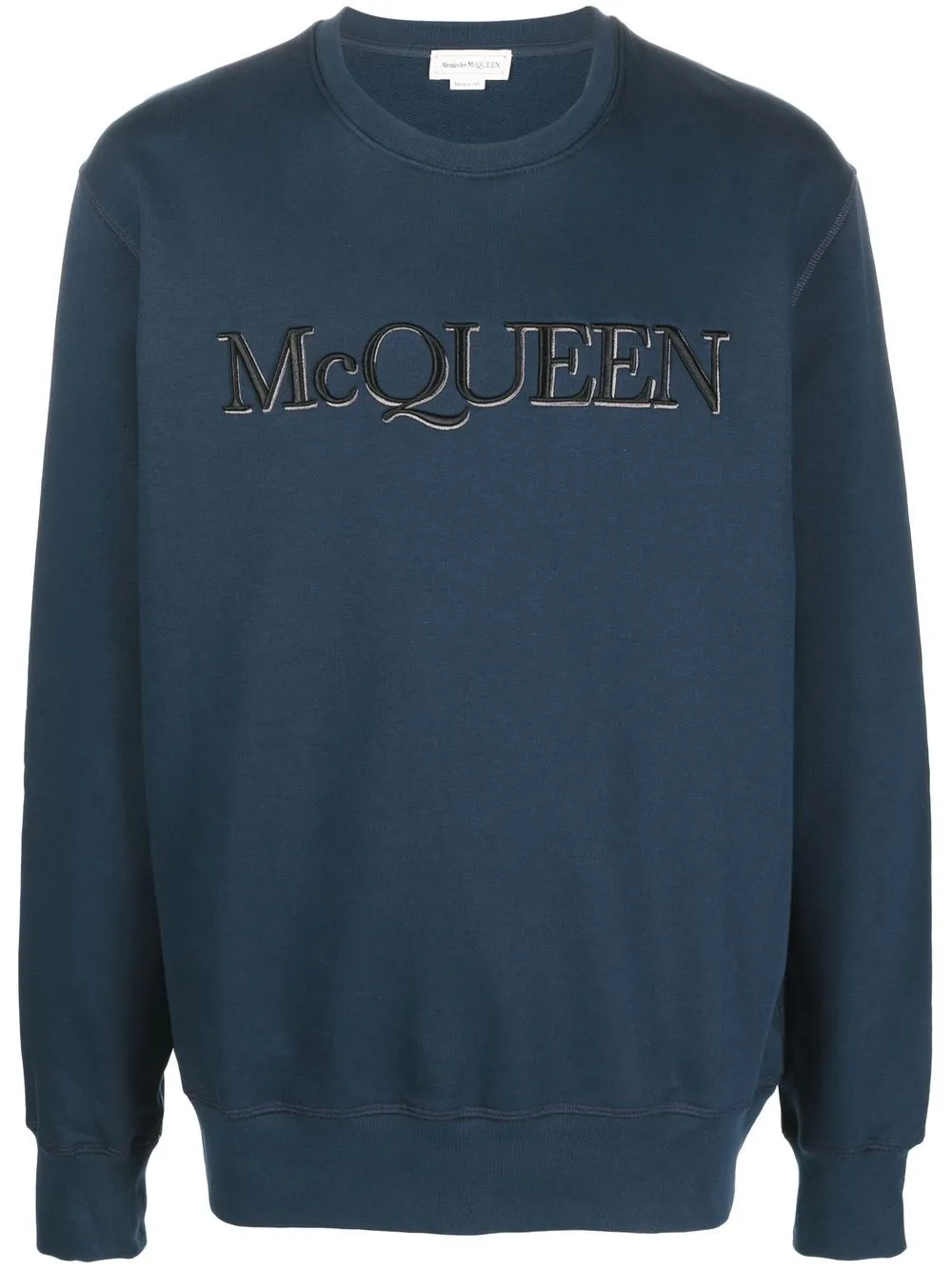 Alexander McQueen logo-embroidered cotton sweatshirt