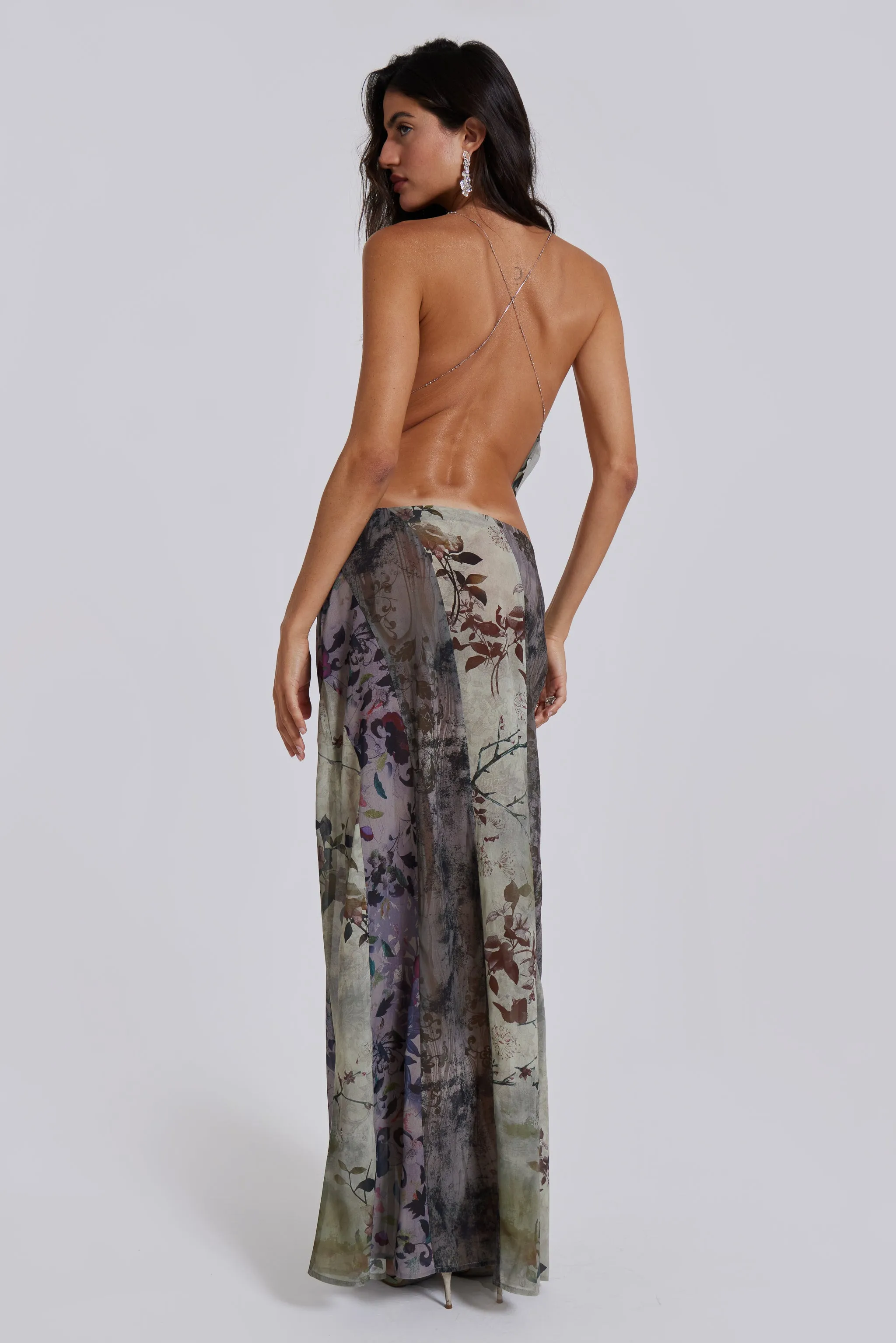 Asteria Backless Top in Grey