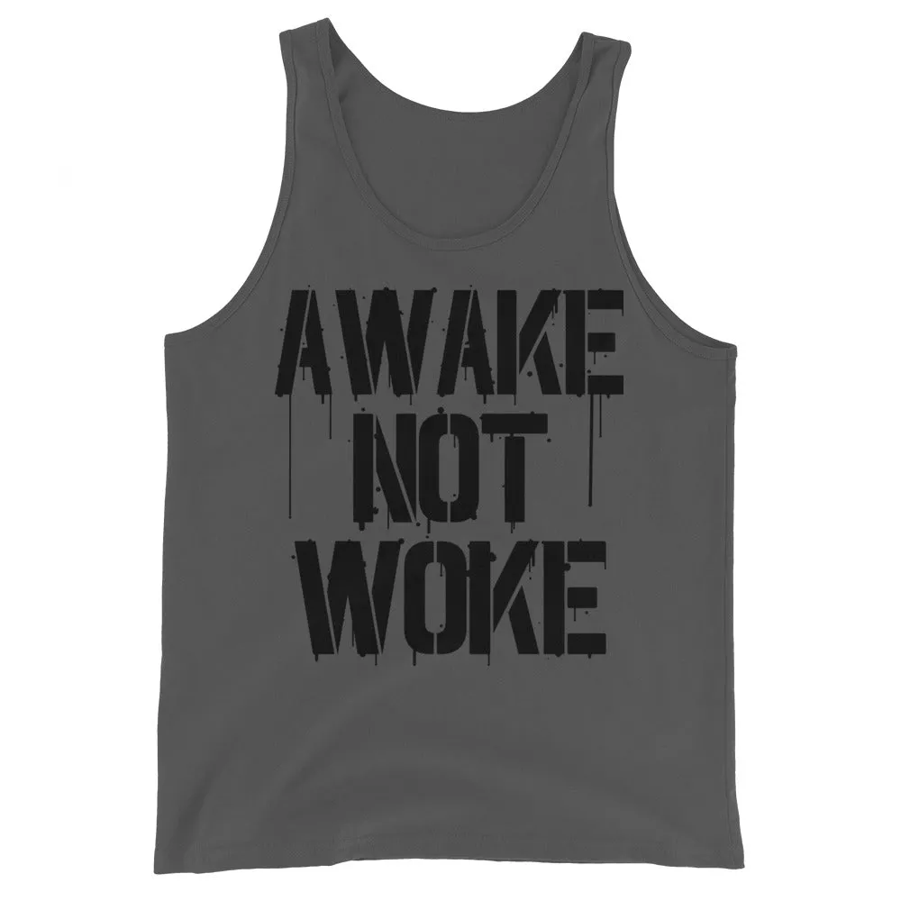 AWAKE NOT WOKE Unisex Tank Top