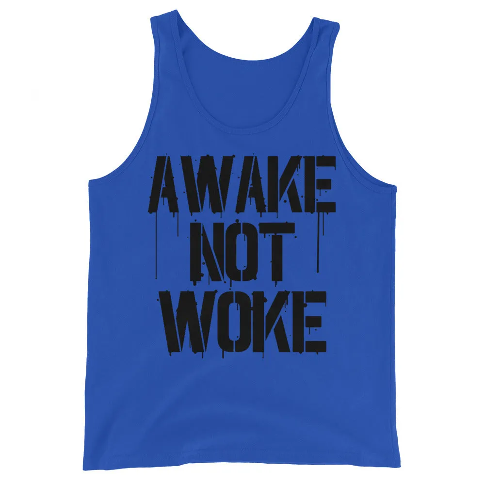 AWAKE NOT WOKE Unisex Tank Top