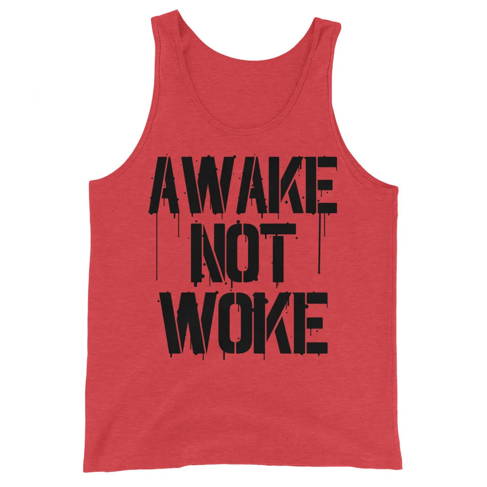 AWAKE NOT WOKE Unisex Tank Top