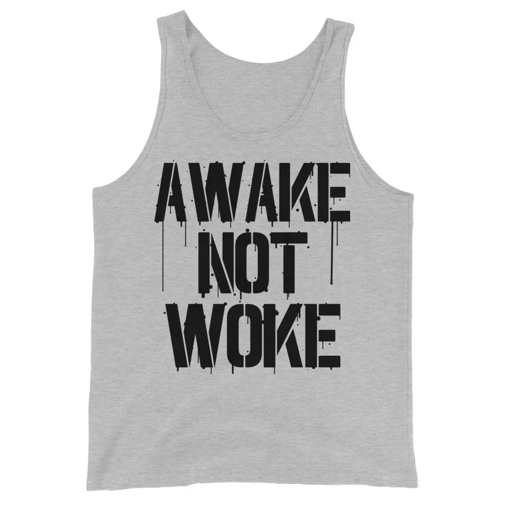 AWAKE NOT WOKE Unisex Tank Top