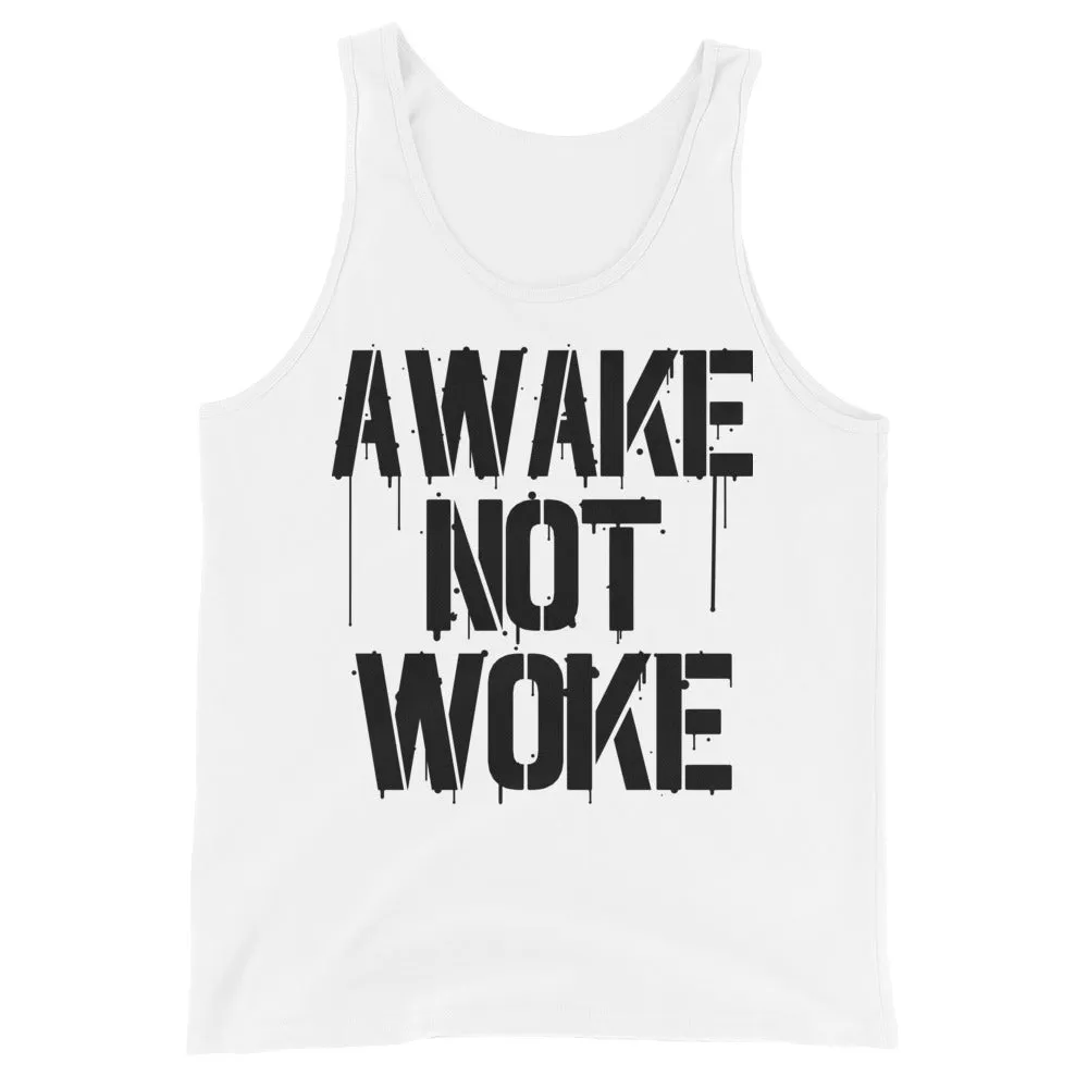 AWAKE NOT WOKE Unisex Tank Top
