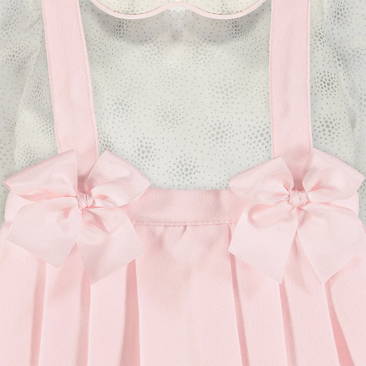 Baby Girl Pink and Ivory Skirt Set