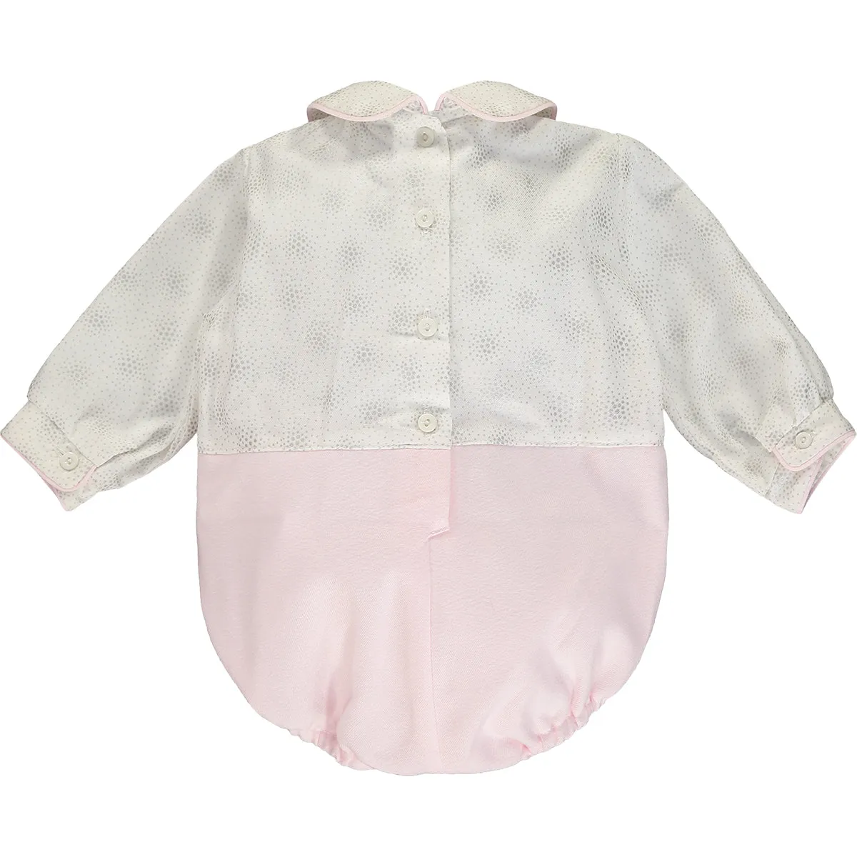 Baby Girl Pink and Ivory Skirt Set