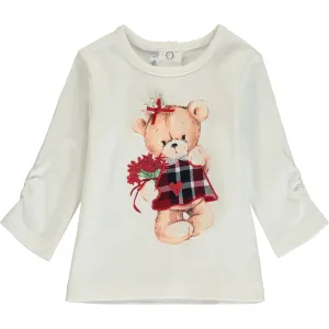 Baby Girl White Cotton Top