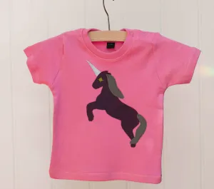 Baby Unicorn T-shirt - Pink
