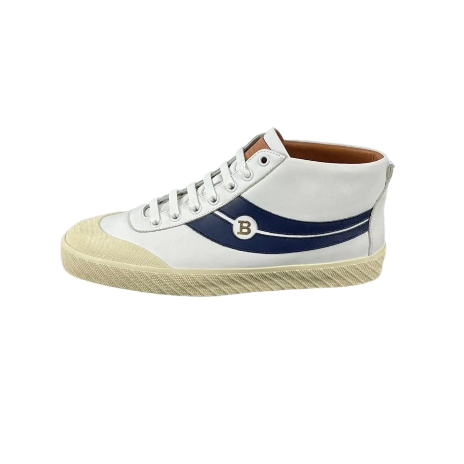 Bally Shetan White Leather Sneakers
