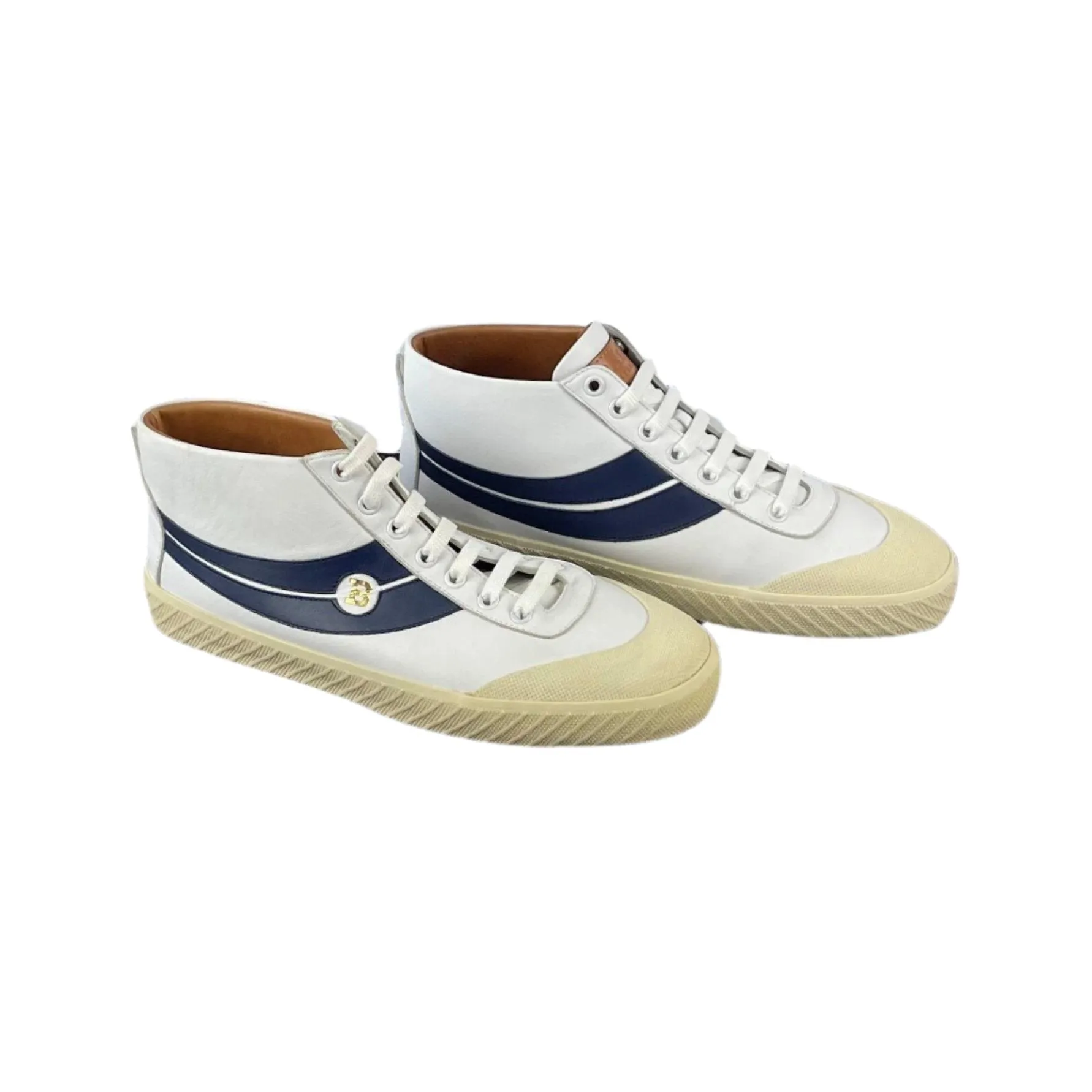 Bally Shetan White Leather Sneakers