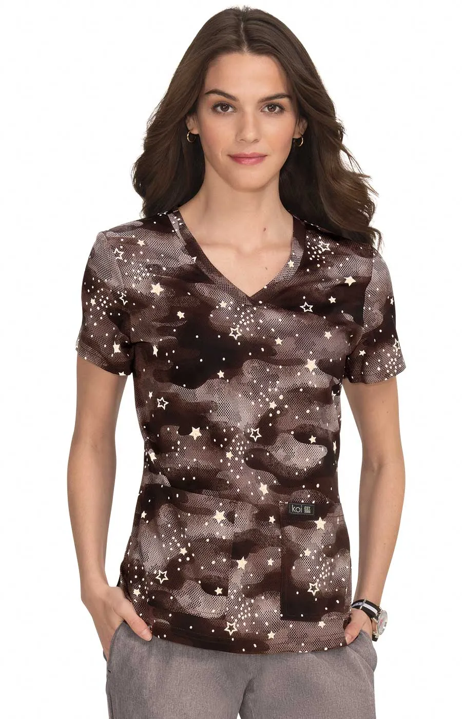 Basics 384PR Leslie Top Camo Starlette Taupe