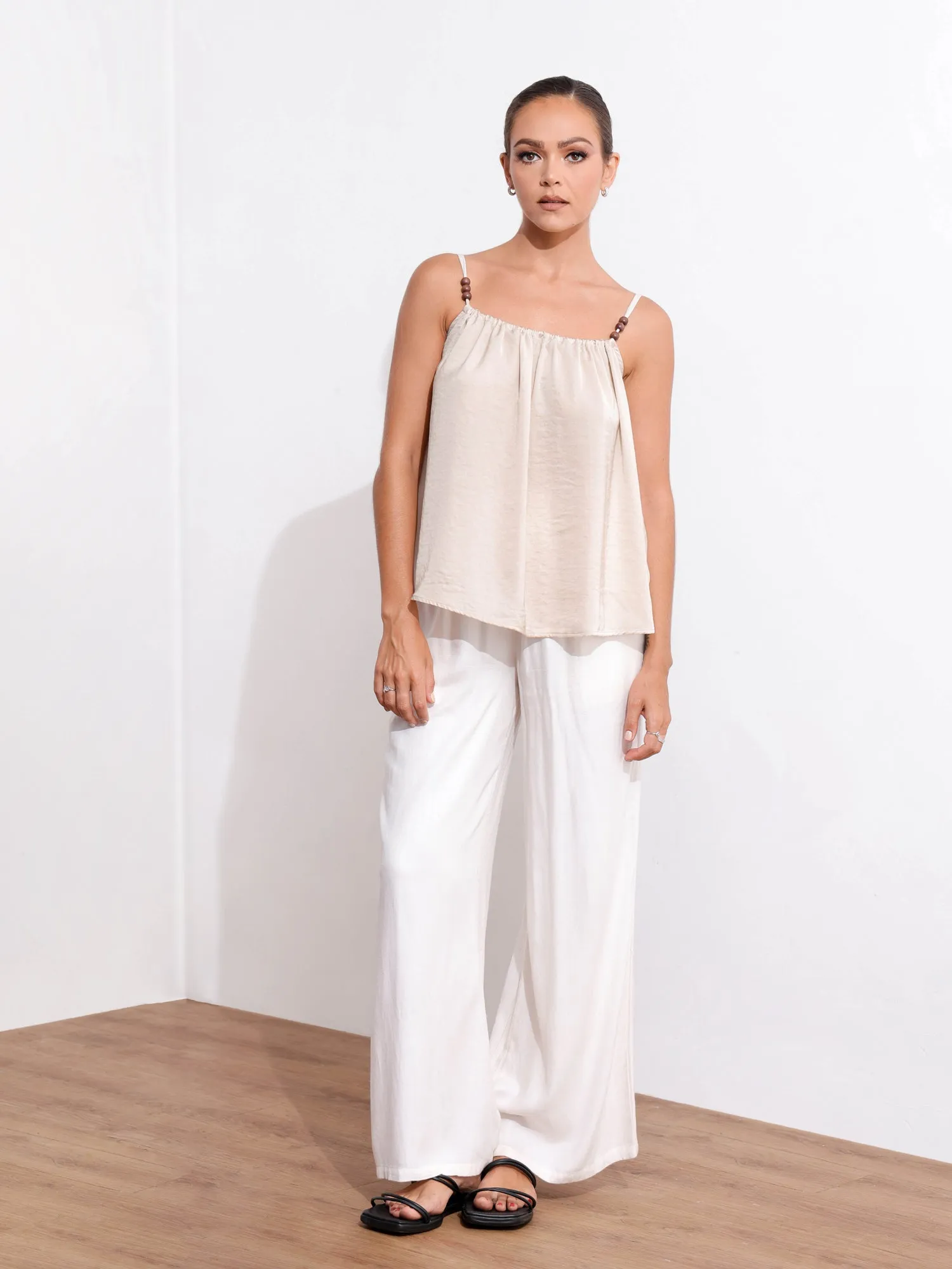 Beaded Detail Loose Fit Top