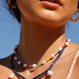 Beaded Necklace With Pearls