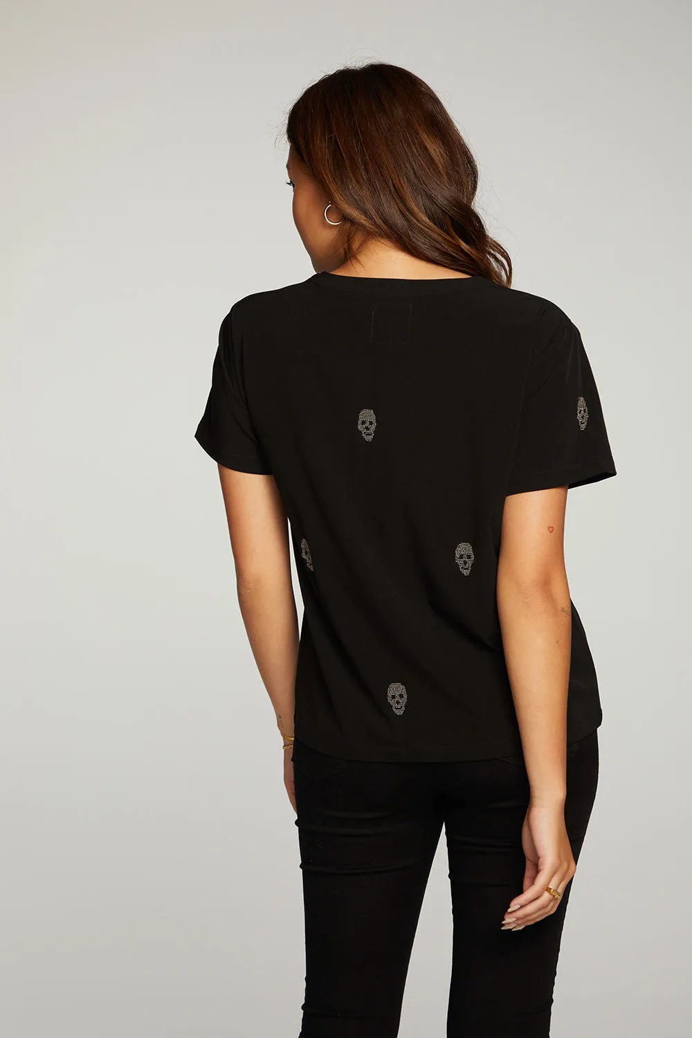 Beaded Skulls Short Sleeve Tee