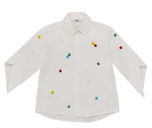 Beaded white shirt by MSGM