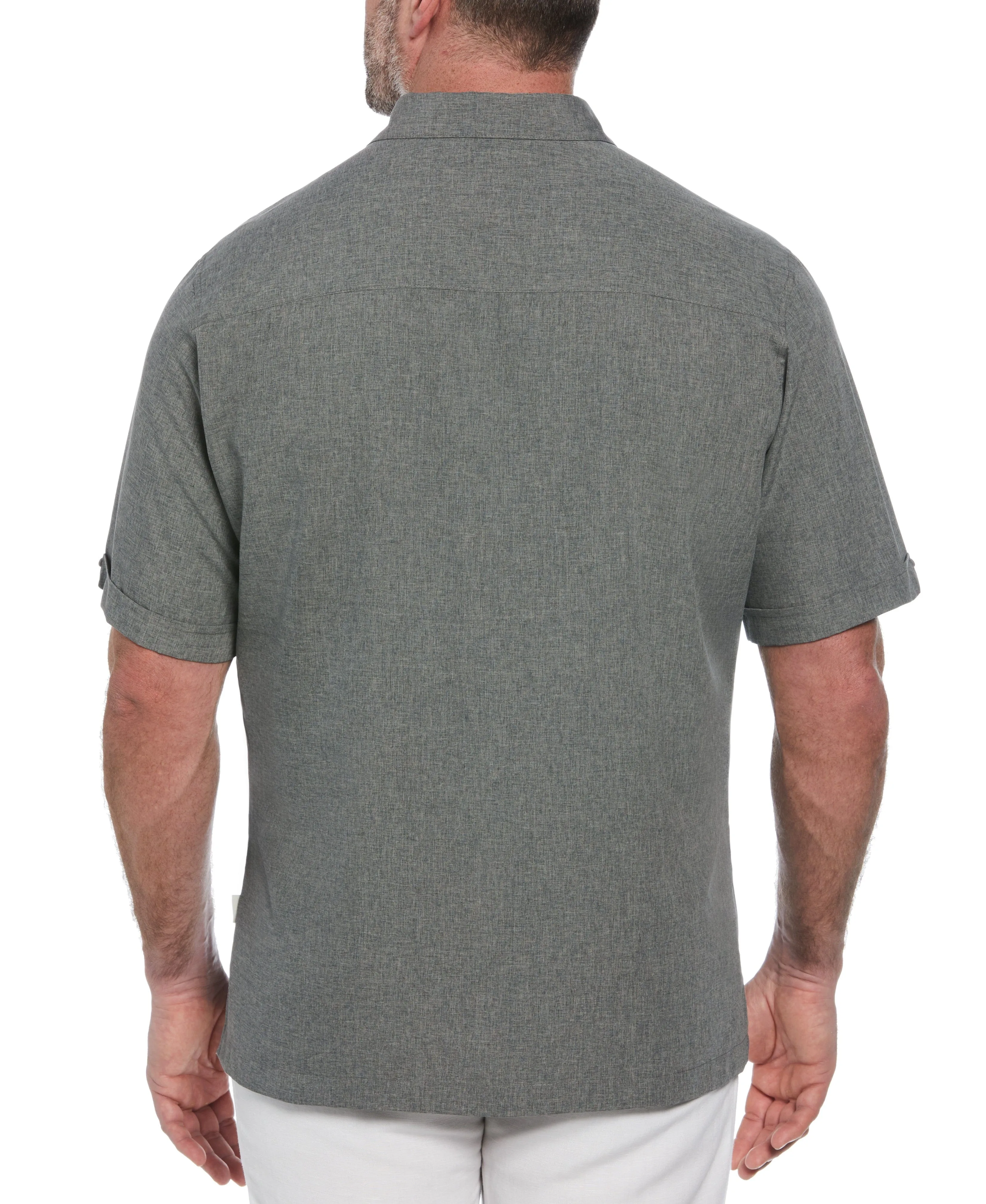 Big & Tall Geo Embroidered Panel Shirt