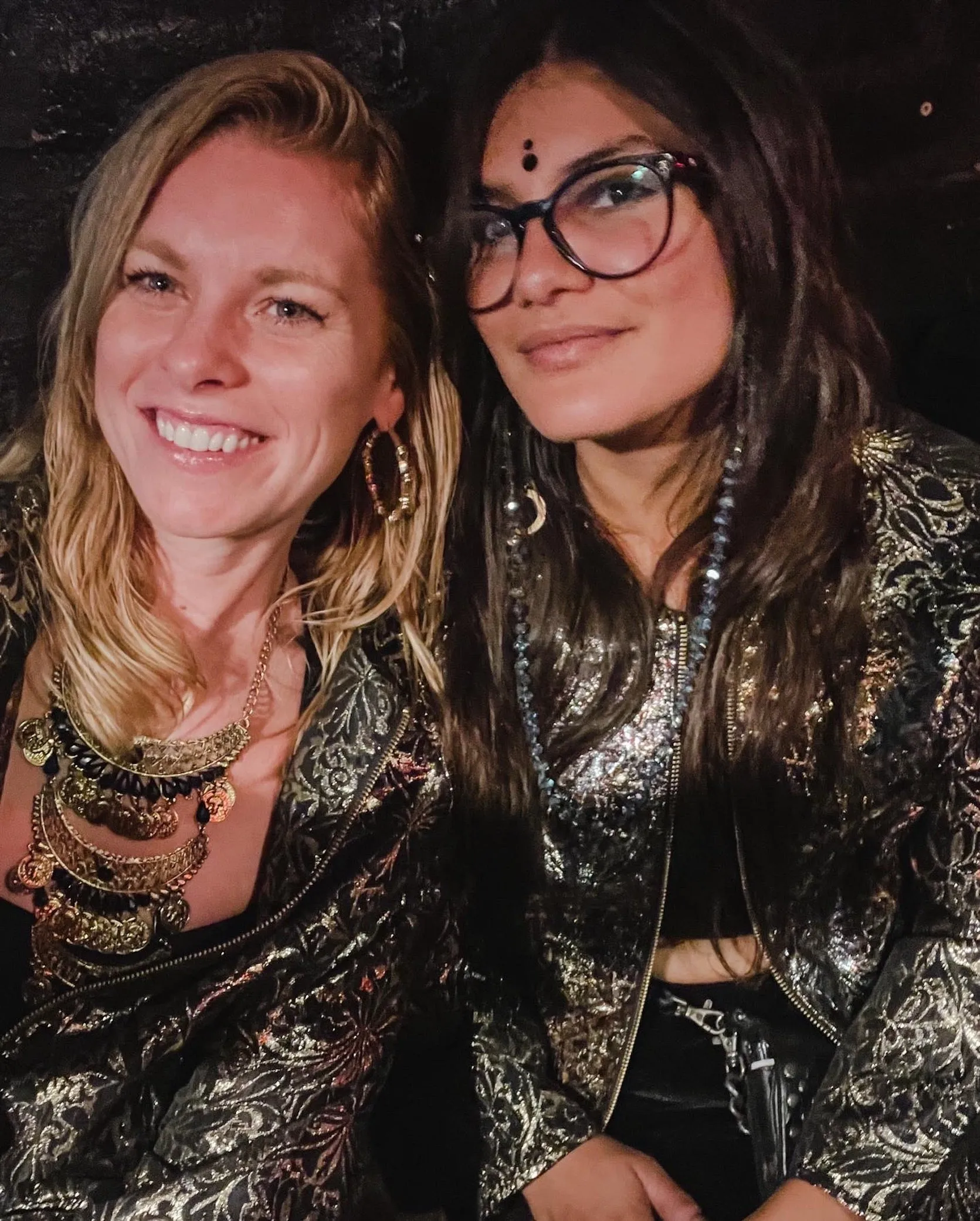 Black & Gold Metallic Jacket