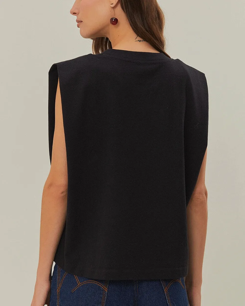 Black Beaded Hearts T-Shirt