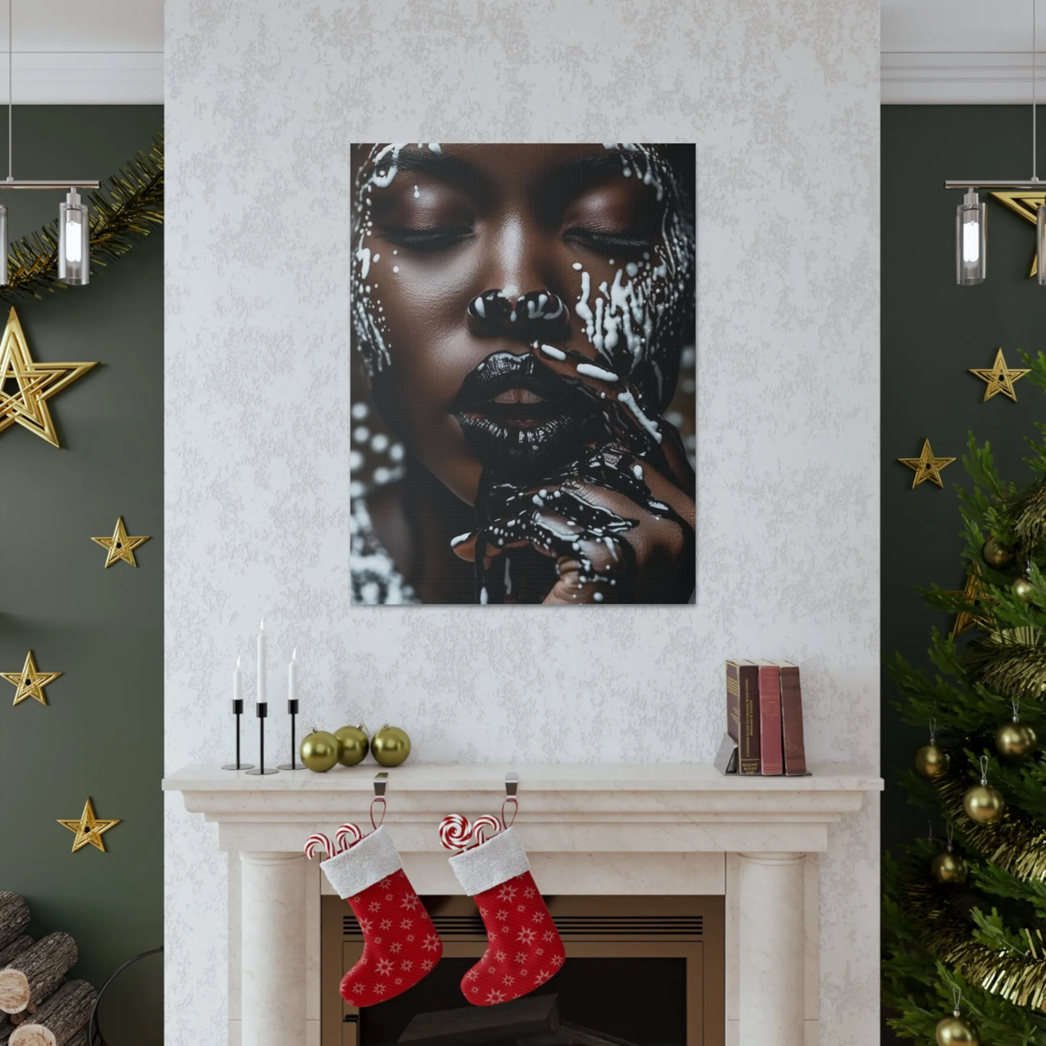 Black Ink - Divine Canvas Gallery Wraps