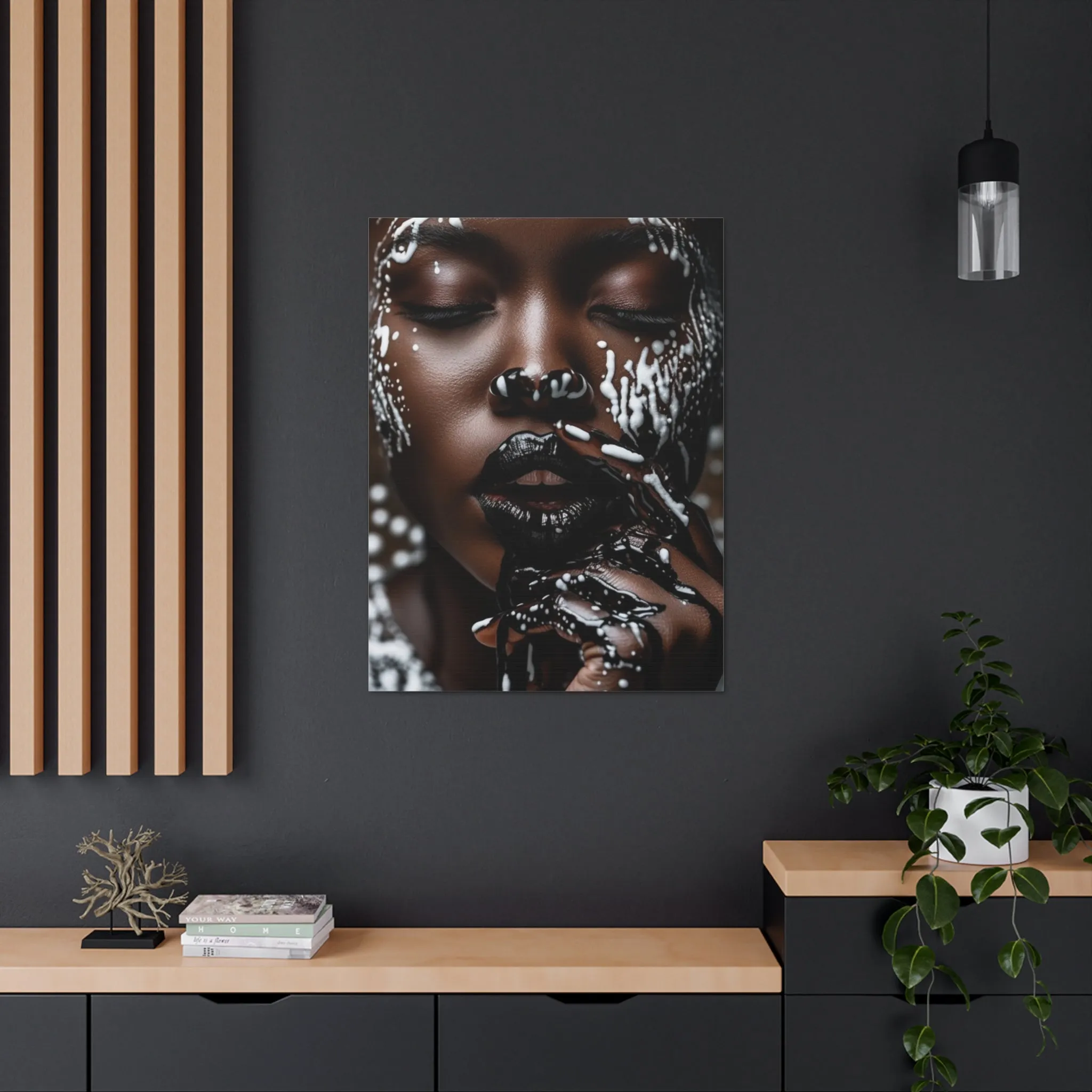 Black Ink - Divine Canvas Gallery Wraps