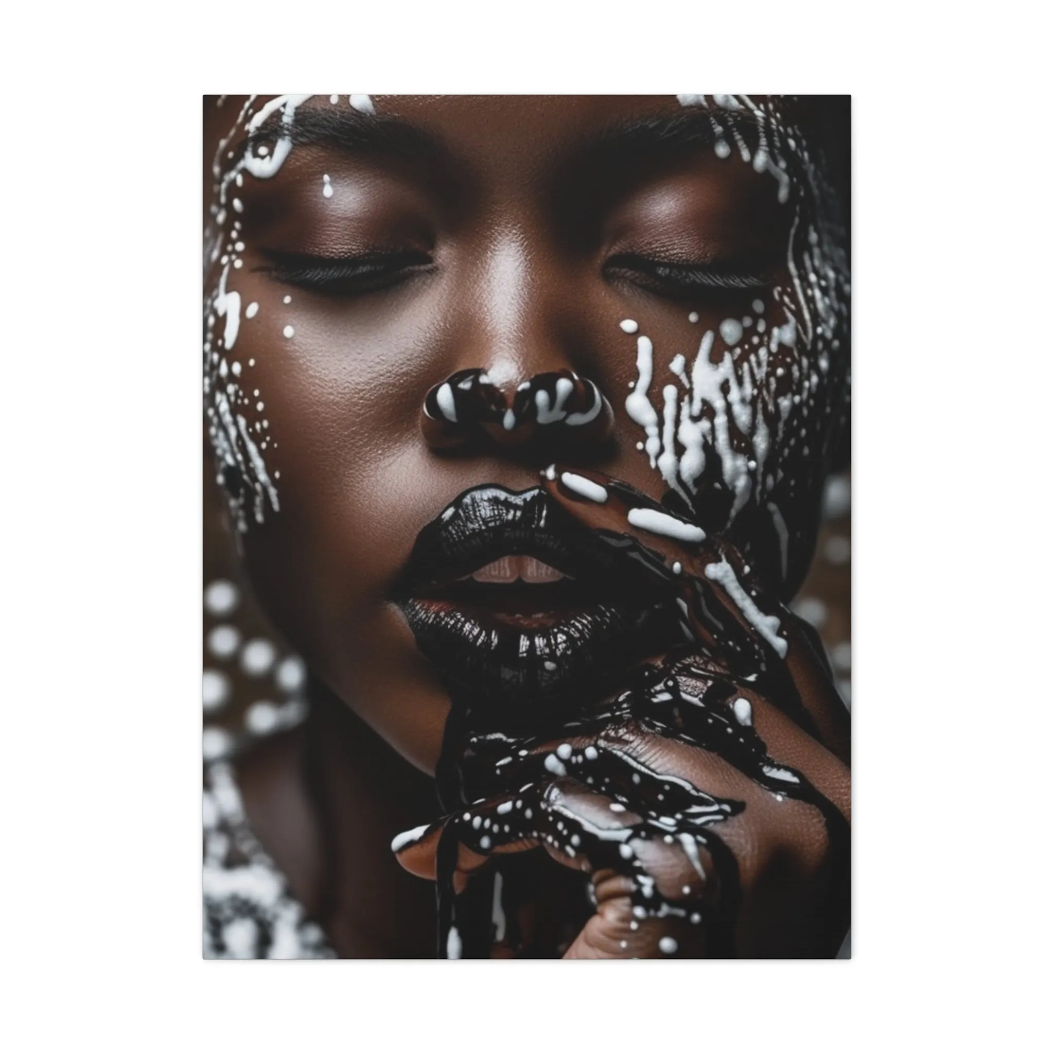 Black Ink - Divine Canvas Gallery Wraps