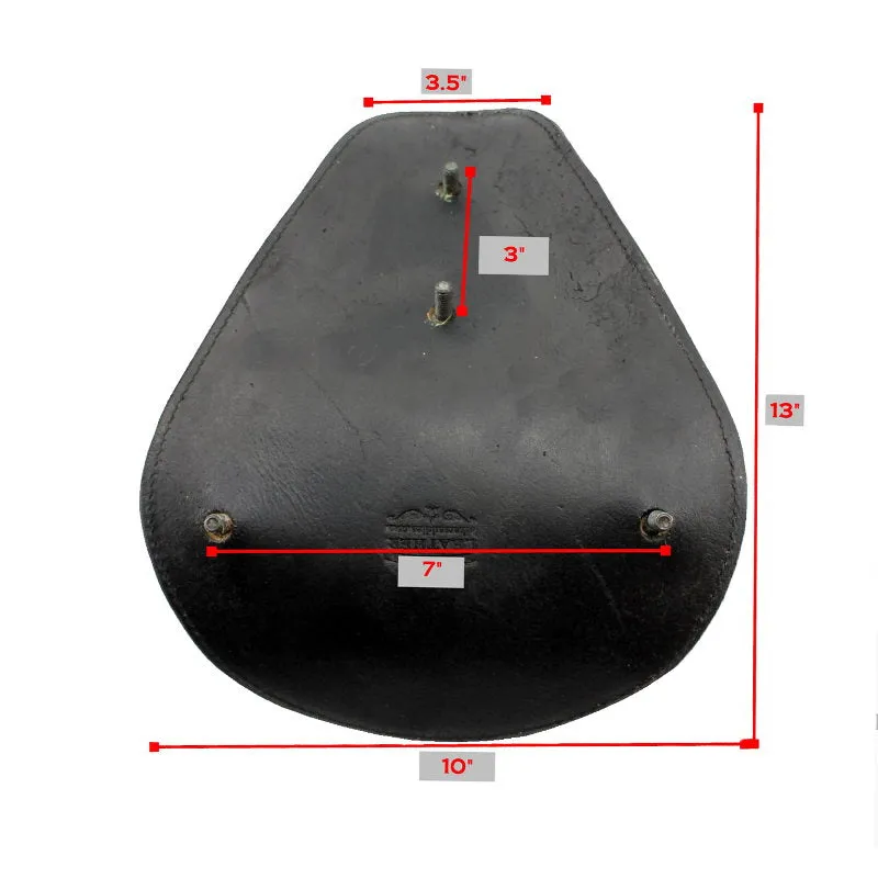 Black Leather Thin High Back Solo Seat