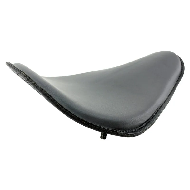 Black Leather Thin High Back Solo Seat
