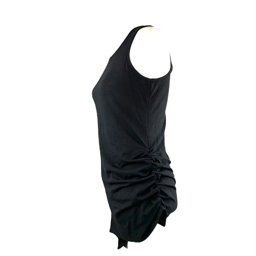 Black Sleeveless Scoop Neck Tank-Top Blouse Maternity Women's Top