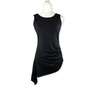 Black Sleeveless Scoop Neck Tank-Top Blouse Maternity Women's Top
