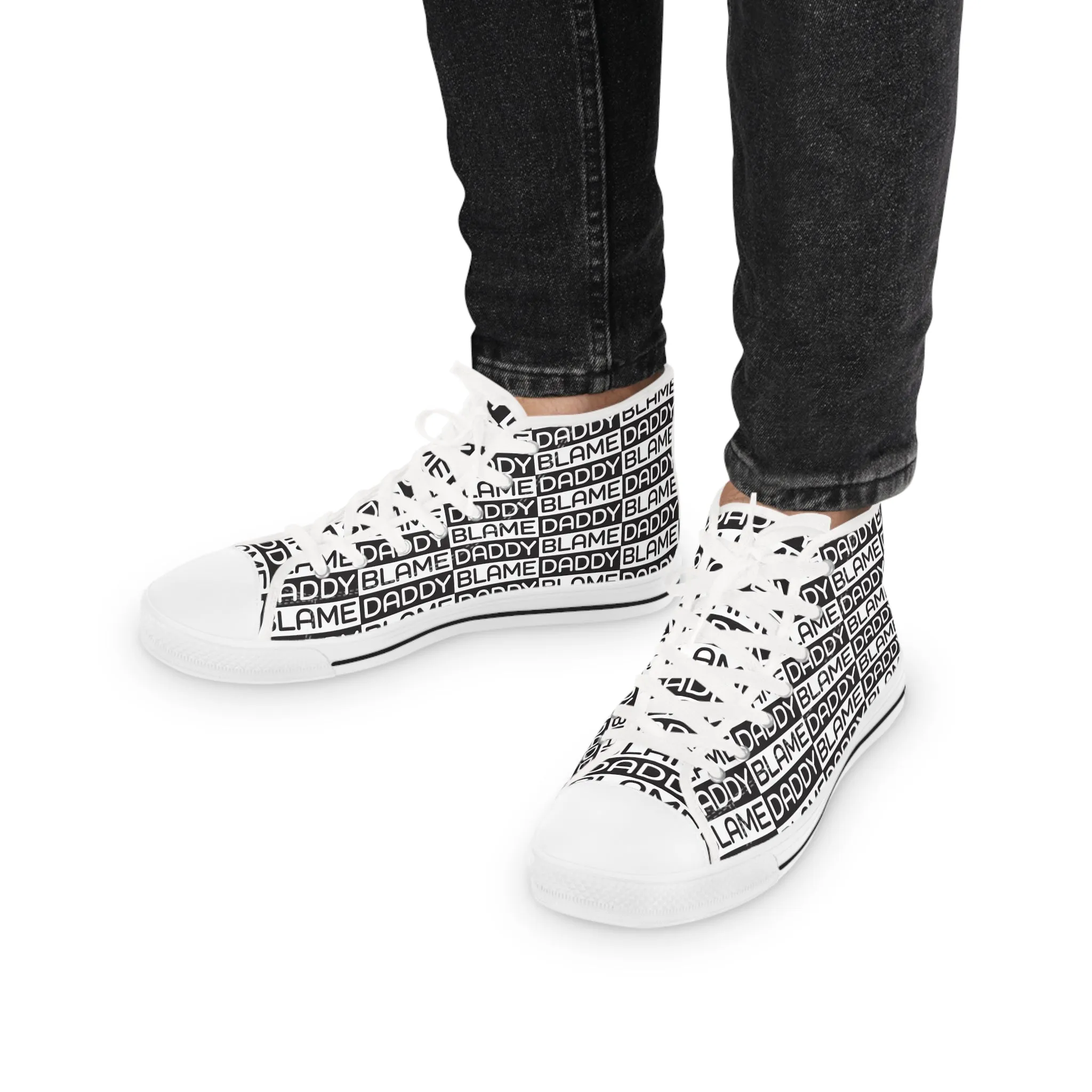 Blame Daddy Men's High Top Sneakers