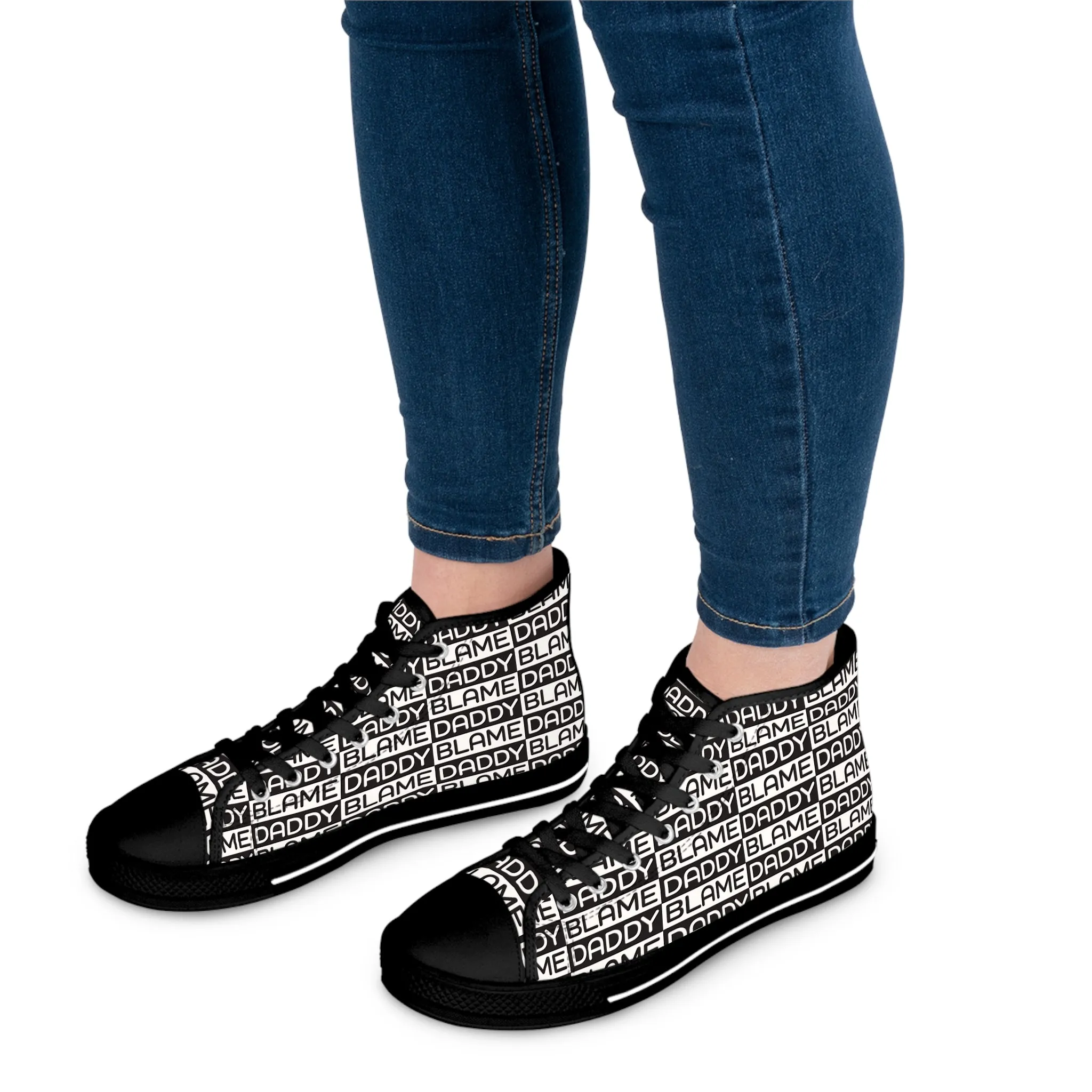 Blame Daddy Women's High Top Sneakers