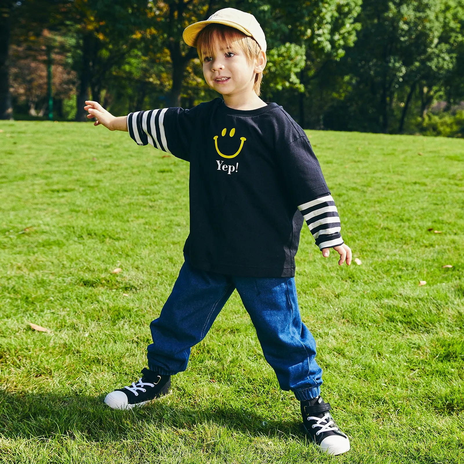 Boys Light Up High Top Canvas Shoes