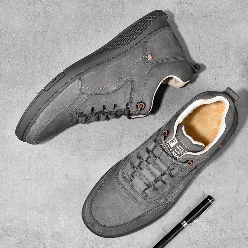 British Fashion Men High Top Sneakers