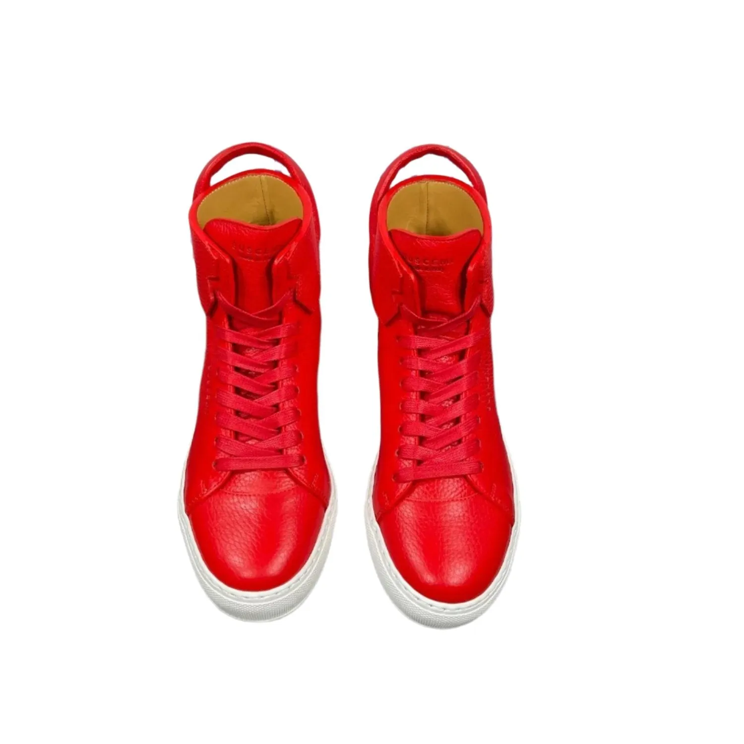 Buscemi  125mm Red/White Leather Sneakers SAMPLE
