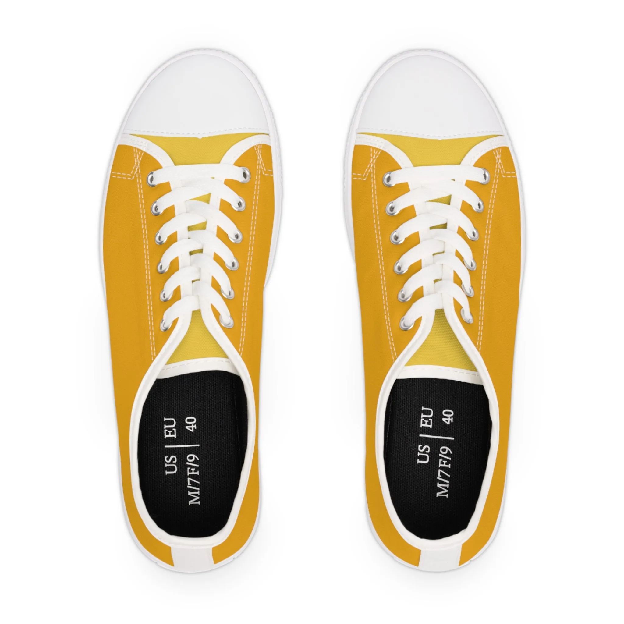 Buttercup Ladies' Two-Tone Low Top Sneakers - Step Into Sunshine – Where Subtle Elegance Meets Playful Charm!