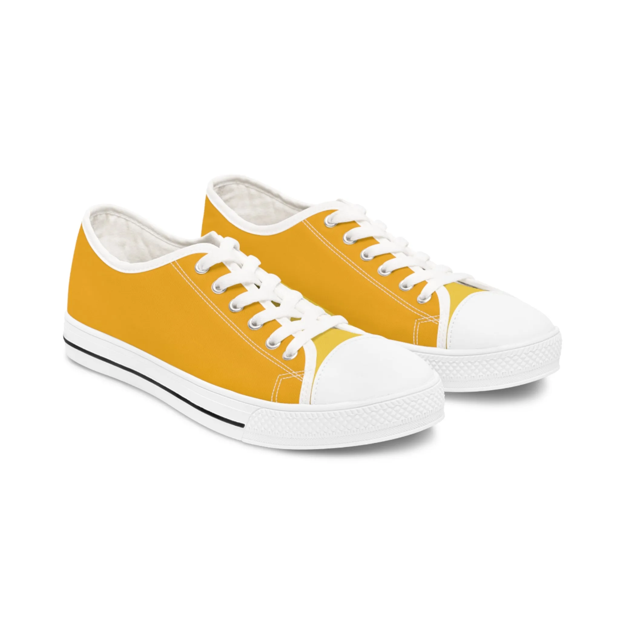 Buttercup Ladies' Two-Tone Low Top Sneakers - Step Into Sunshine – Where Subtle Elegance Meets Playful Charm!