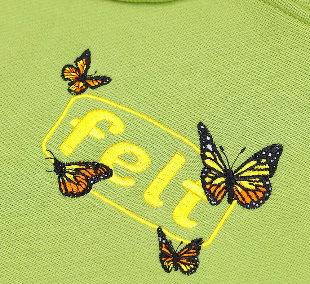BUTTERFLY EMBROIDERED HOODIE