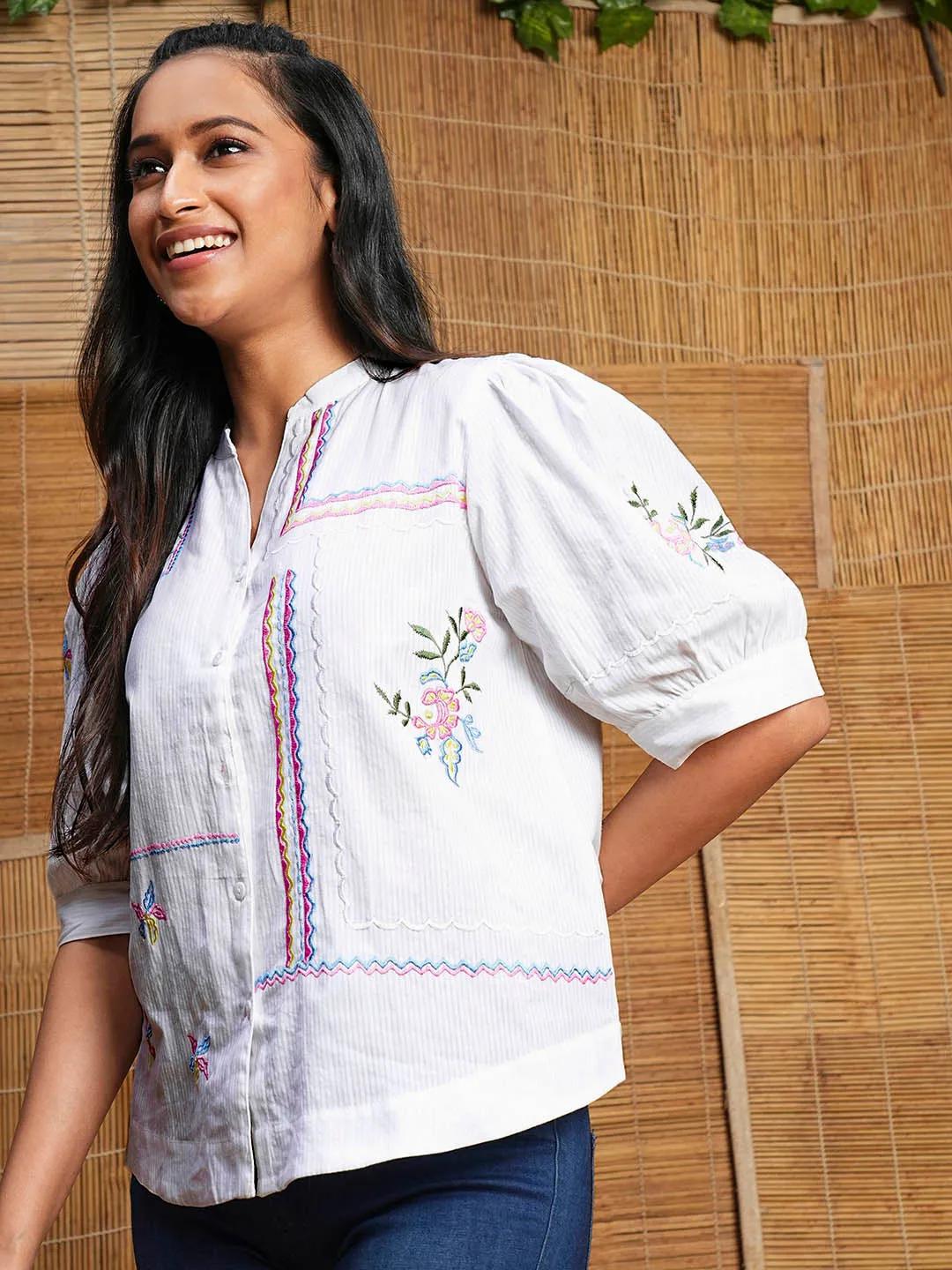 Buy White Comfort Fit Cotton Tops for Women Online - Zola
