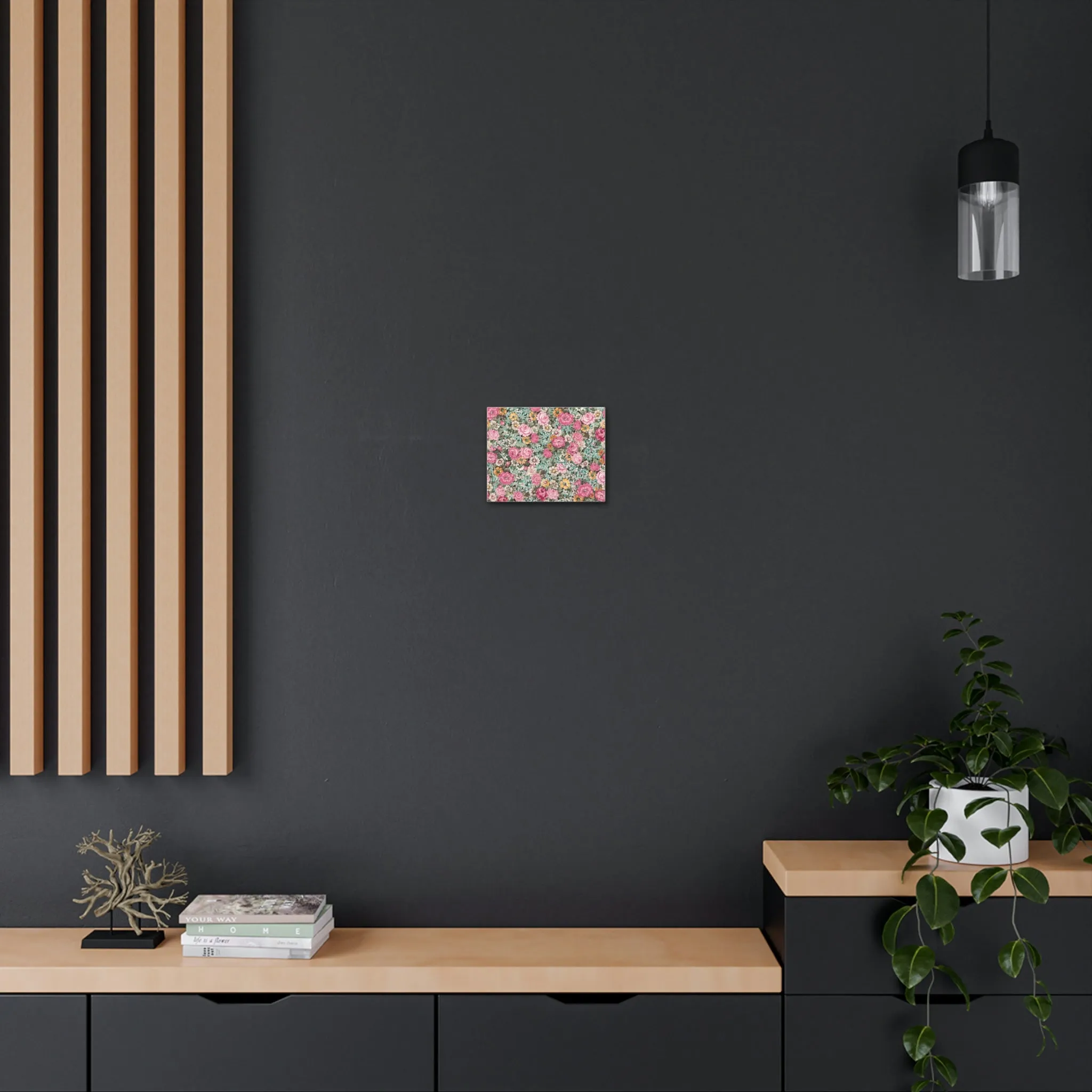 Canvas Gallery Wraps / bright pink floral
