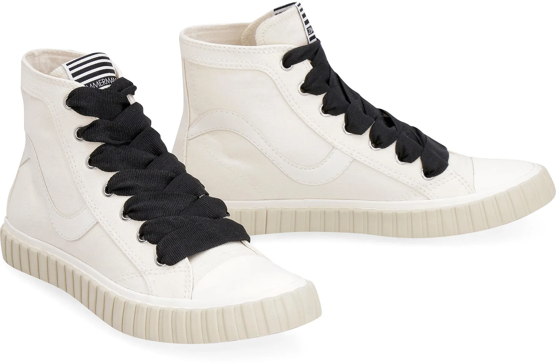 Canvas high-top sneakers