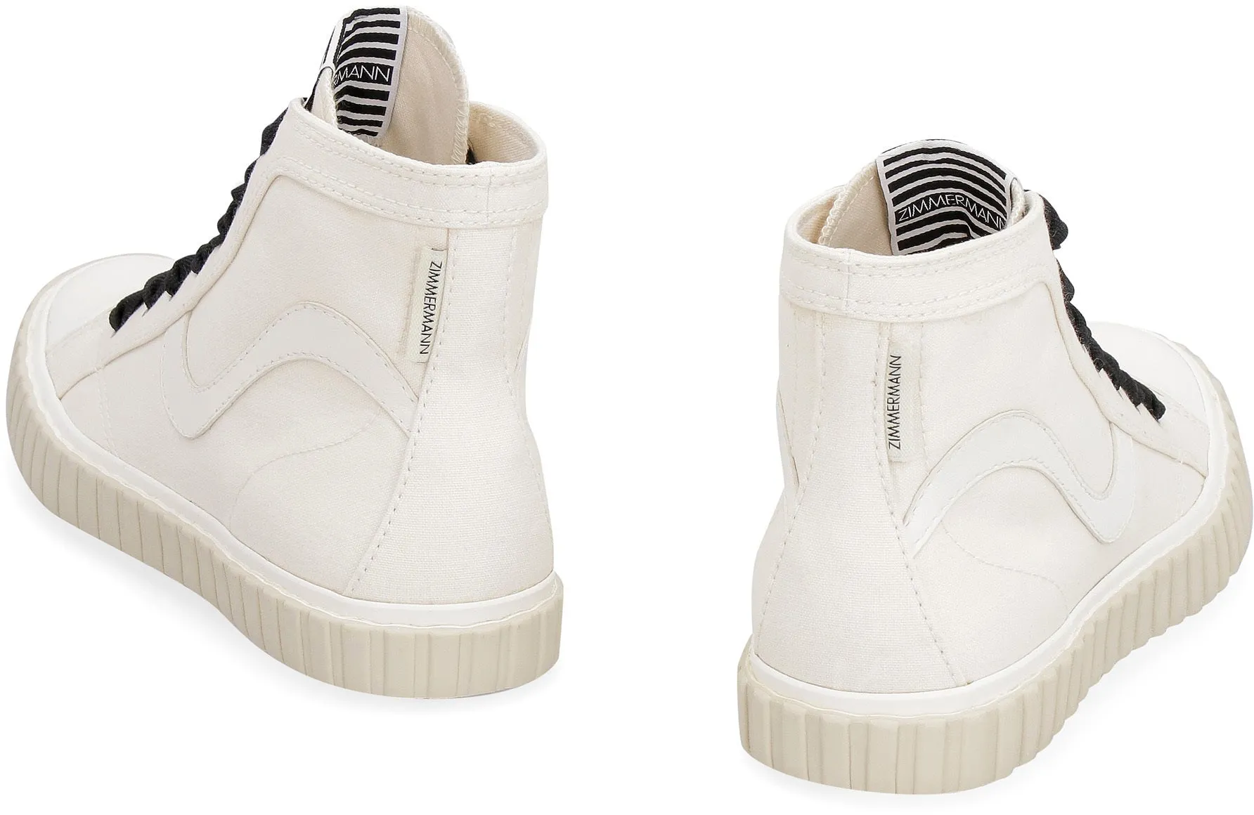 Canvas high-top sneakers