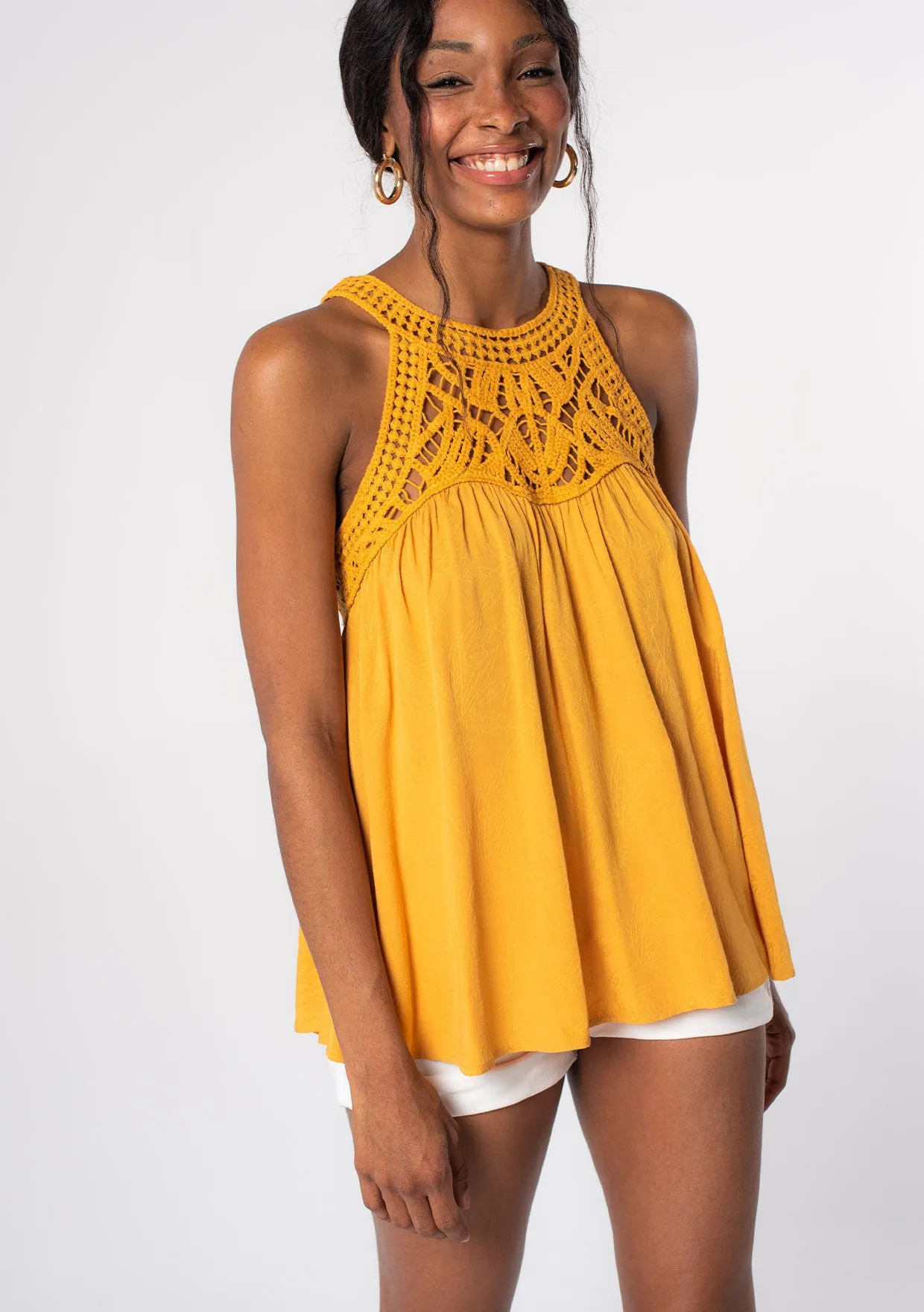 Casey Crochet Tank Top