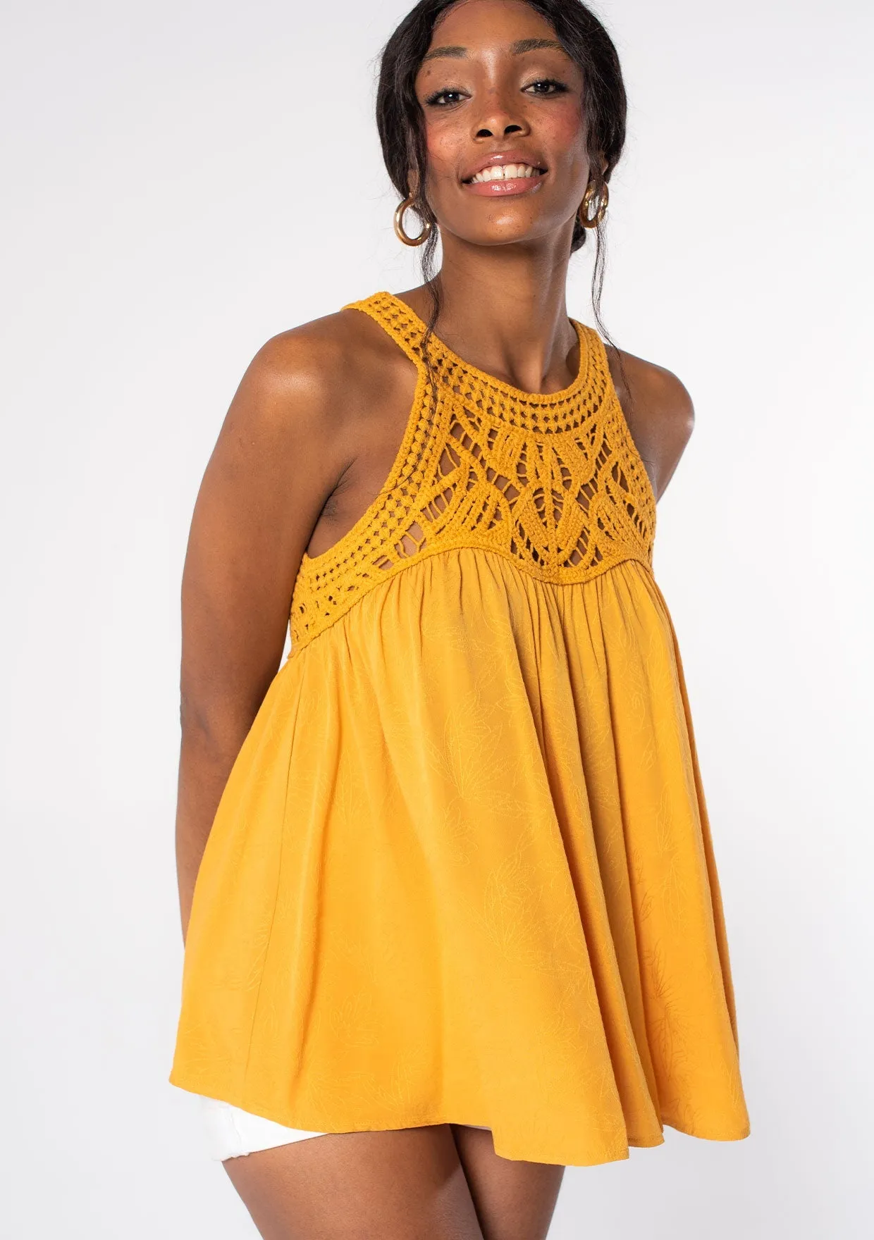Casey Crochet Tank Top
