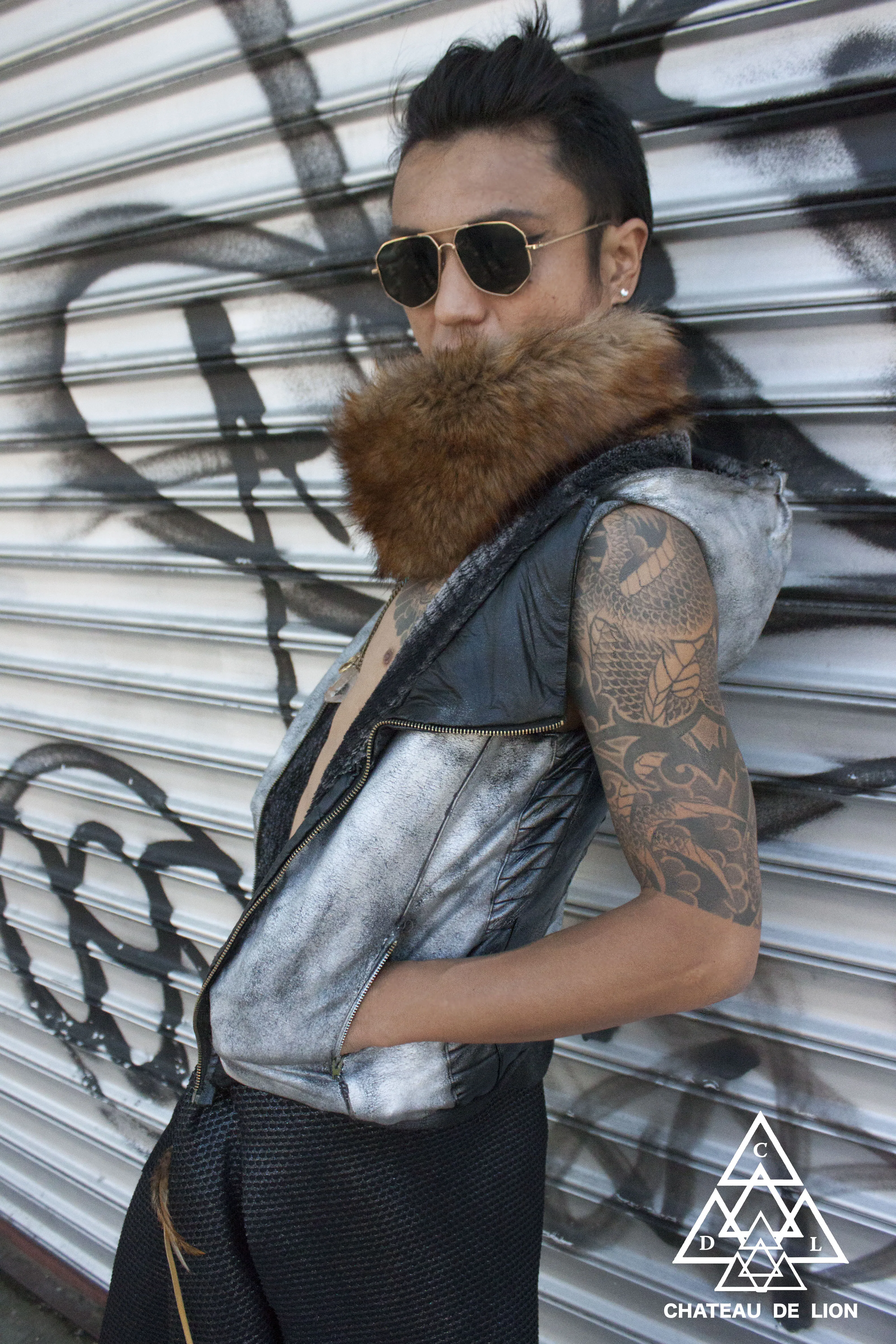 Chain Vegan Fur Accessory
