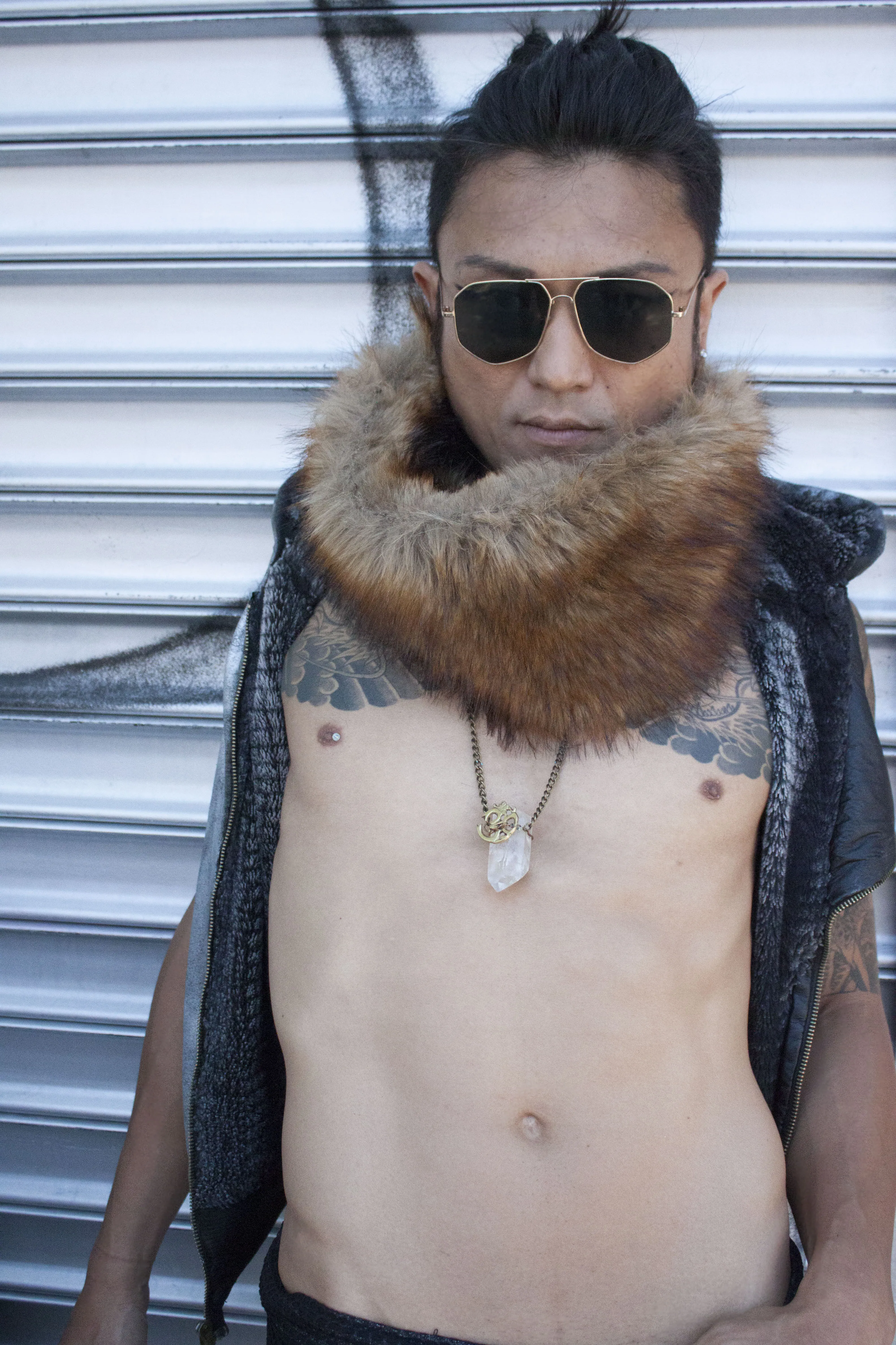 Chain Vegan Fur Accessory