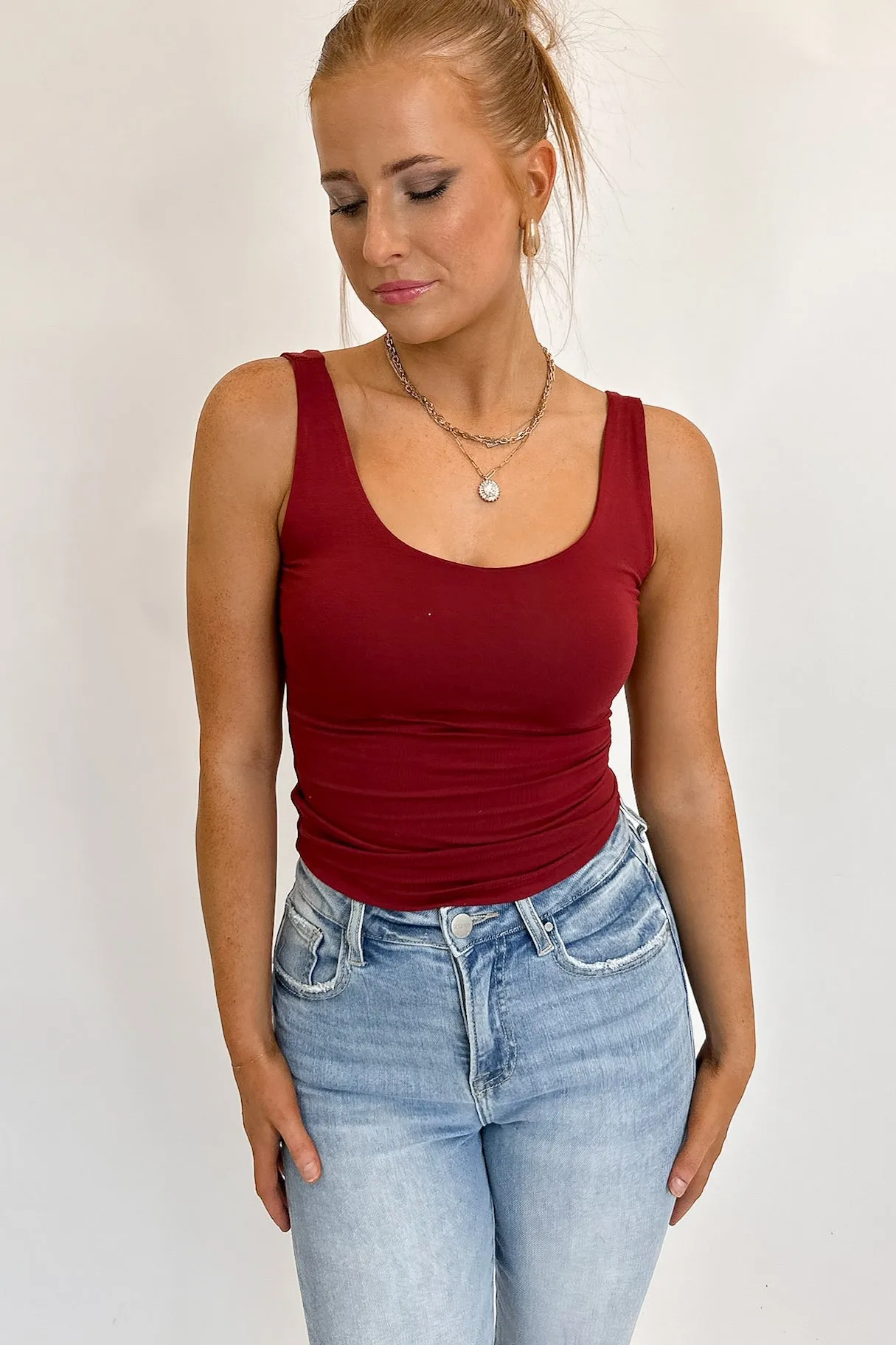 Charlotte Tank Top Scarlet